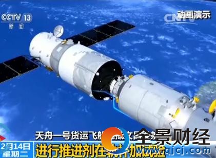 天舟一號今年將與天宮二號進行三次對接