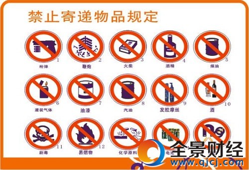 2017快遞新規:188種禁止寄遞物品指導目錄公布